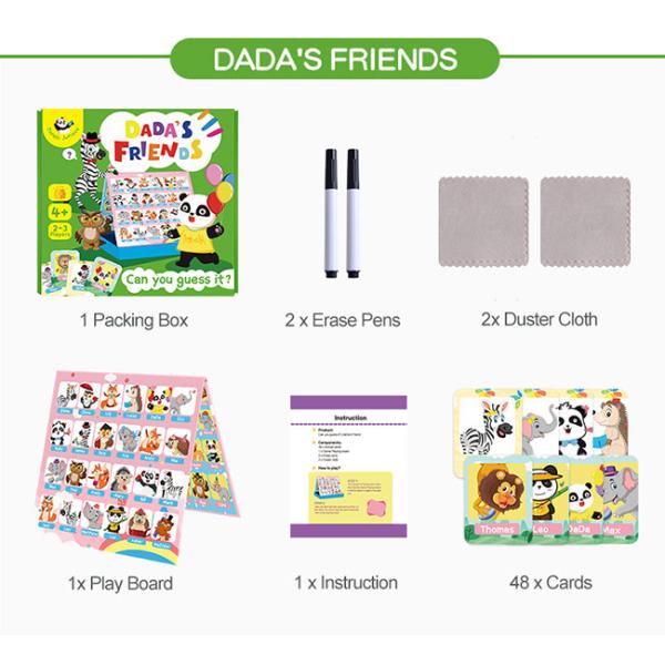 Guess Who Classic Game Inspiring Creativity Intelligent 2 Players Board Games for Kids ages 4 and up