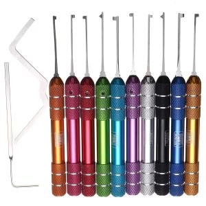 Best Locksmith Kaba Lock picks 12 in 1 Practice Lock Picks Unlocking Tool Set Keys Remove Tools wholesale