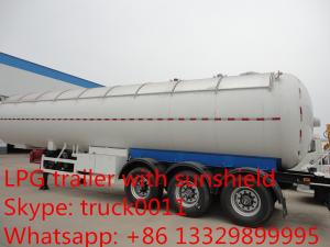 Best factory price 60 CBM Tri axles LPG gas tank semi trailer for sale, high quality lpg gas propane tank trailer for sale wholesale