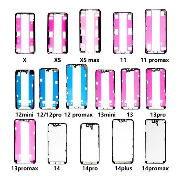 Middle Bezel Glass Cell Phone Frame Replacement For Iphone 13 13PRO 13PROMAX