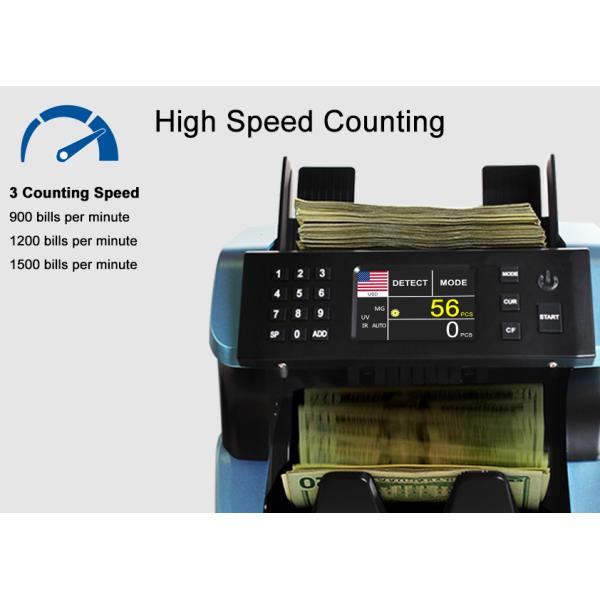 AL-185 High Speed Friction Counterfeit Detector Bill Counter Machine