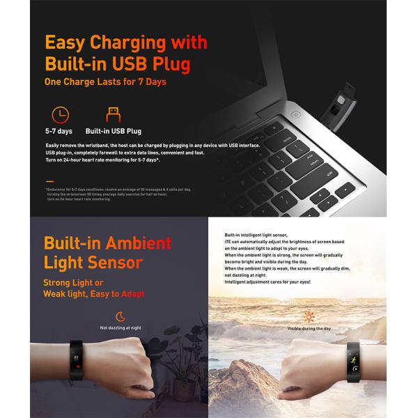 Smart Band Oled Touch Screen ECG Sensor Smartwatch