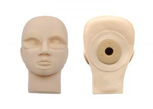 Best Rubber Practice Mannequin Head With Demountable Eyes / Mouth For Beginner wholesale