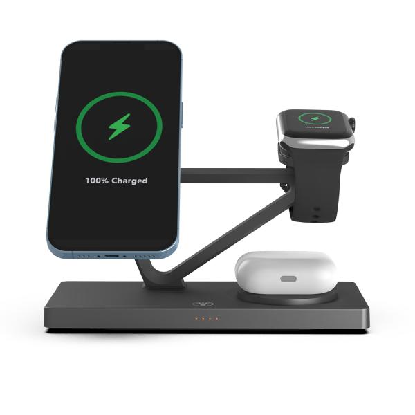 T216 Wireless Fast Charger Support Apple and Samsung Watches Charger 15W/10W/7.5W/5W Built-in Night light
