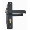Pull Wooden Hardware Mortise Door Lock Zinc Brass Straight Lever Handles for sale
