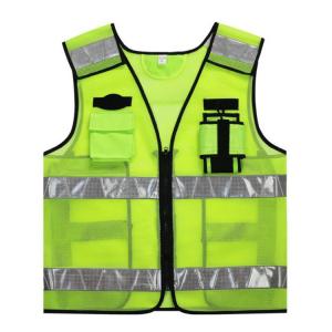 Best Custom Logo Fluorescent Safety Vest ODM High Durability Mens Hi Vis Vest wholesale