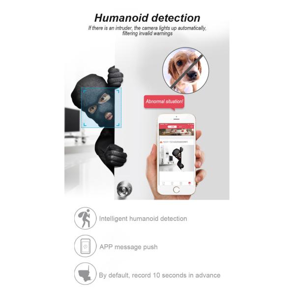 2MP HD Outdoor Wireless IP Camera With LED Wall Lamp Floodlight