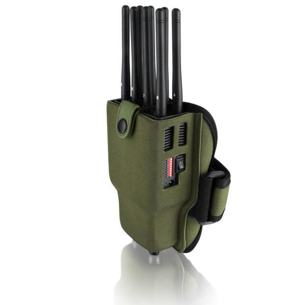 Handheld High Frequency Jammer 8 Antenna With Nylon Cover And Built In Battery