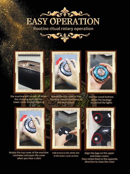 Equantu for islamic gifts mini quran speaker heating essential oil remote control mp3 digital led portable quran player