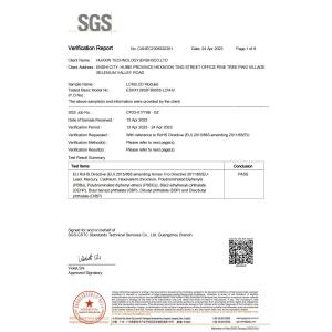 HuaXin display Technology  Co.,Ltd Certifications