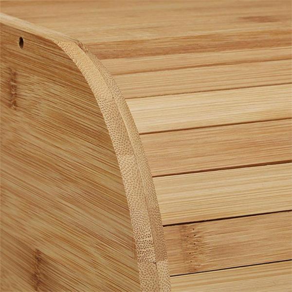 BAMBOO Bread Box Bins One Layer Food Containers Big Drawer Storage for Home Accessories