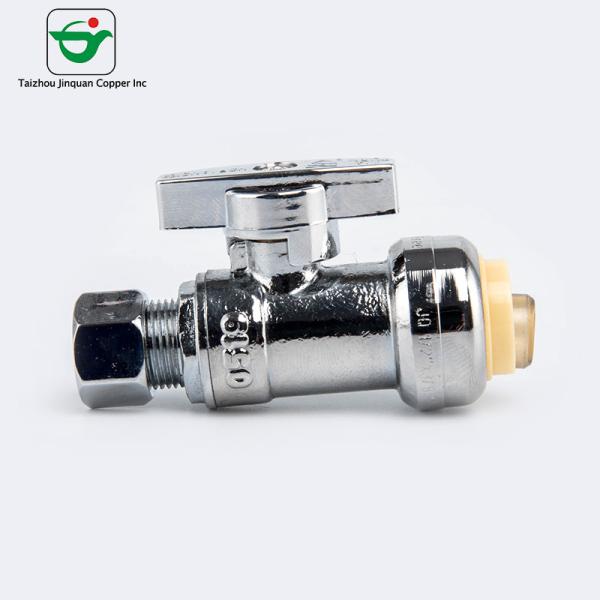 1/4''X1/2'' PUSH FIT Brasscraft Multi Turn Stop Valve