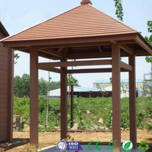 Best Outdoor Wood Plastic Composite Gazebo Pavilion 10x10 Feet Size wholesale