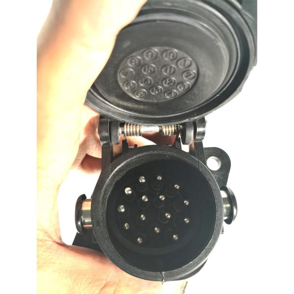 24v 15 Pole Trailer Plug Socket Crimp Type Trailer Truck Socket ISO12098