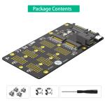 NGFF (M.2) 2-in-1 SSD expansion card, NGFF (M.2) Key-M supports NVME protocol