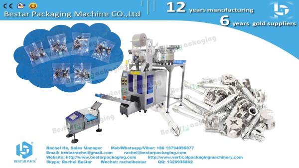 Cheap Automatic counting packing machine two bowls for cam lock nuts and cam screw fitting hardware for sale