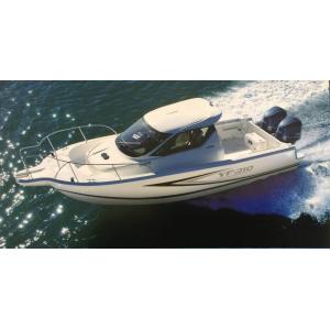 Buy cheap 2023 new 8.7m GRP fishing yacht with cabin in cheap price with two engines from wholesalers