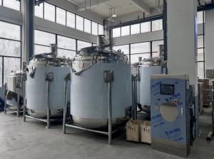 China Customized Mixer Tank Heating / Cooling 1000 Gallon Stainless Steel Mixing Tank on sale
