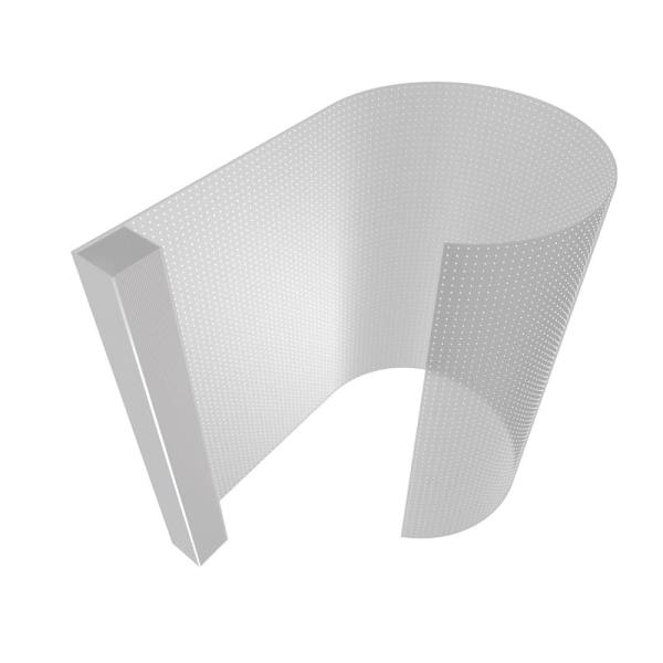 P8 Flixble LED Crystal Film Screen Invisible Advertising Transparent LED Digital Signage Display