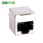100Mbps 180 Degree Direct Insertion RJ45 Network Connector 8PIN Vertical Socket