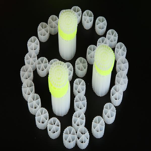 Plastic MBBR Bio Media HDPE K3 Aquaponics Filter Media 500 m2/m3 fda safty material biopipe biocell balls