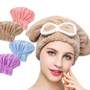 China OEM Colored Super Absorbent Hair Towel Microfibre Head Towel After Shower on sale