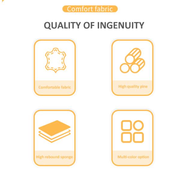 Double Wooden Furniture Fabric Under Box Bolt And Buts And Comfortable Bed