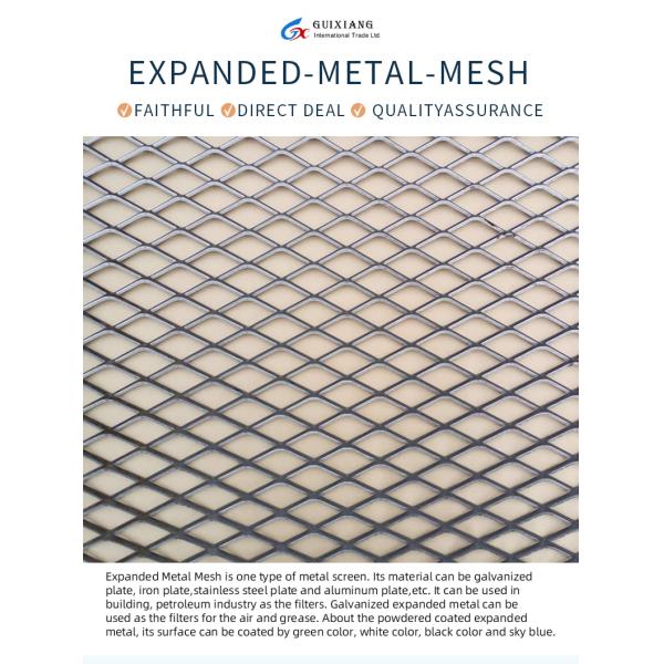 12"X 40" Filter Screen Sheet Filtration Cloth Expanded Metal Mesh Hebei Customization Steel Screen Punching Wire Screen