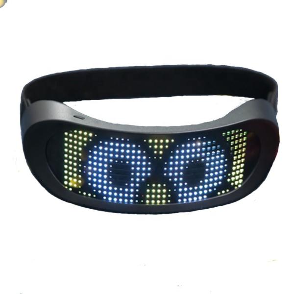 Cheap APP Control Programmable Led Glasses Customizable Patterns USB Charging for sale