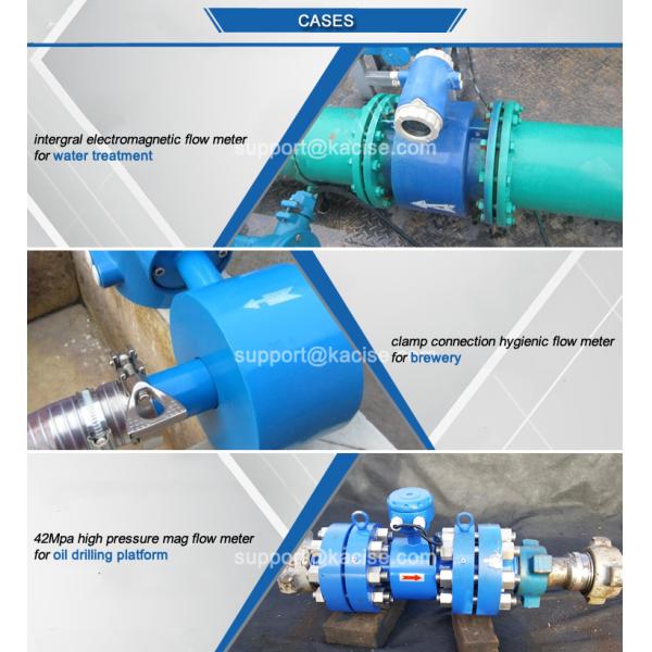High Pressure Electromagnetic Flow Meter Corrosion Resistance For Slurry / Brine