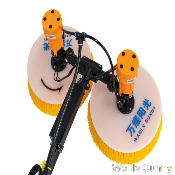Cheap Extendable Rotating Solar Panel Cleaning Brush for PV Module Washer Pole and Clean Type for sale
