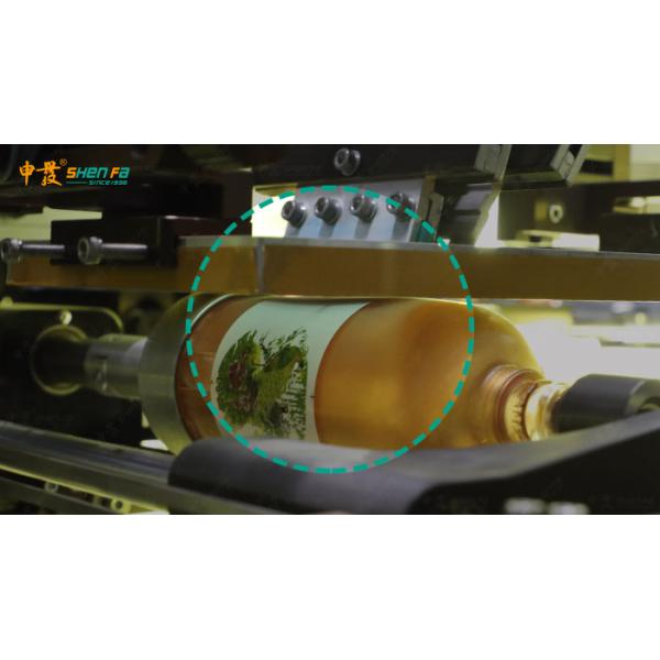 Multi Colors Automatic Screen Printing Hot Stamping Machine For Glass Bottle Industry