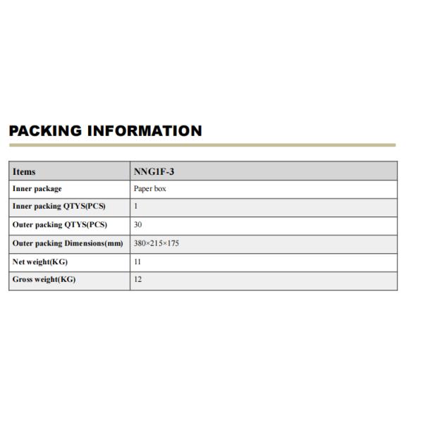 NNG 1F-3 Series Three Phase Solid State Relay with Superior Performance for Industrial Applications