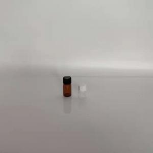 China 1ml 3ml 15ml clear or amber glass vial with common screw aluminum cap and plastic cap on sale
