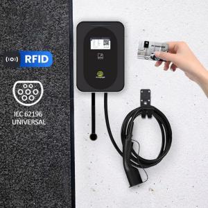 Best 16A / 32A Wallbox Home EV Charging Station 22KW 11KW 7KW 1 / 3 Phase IEC 62196-2 Plug wholesale