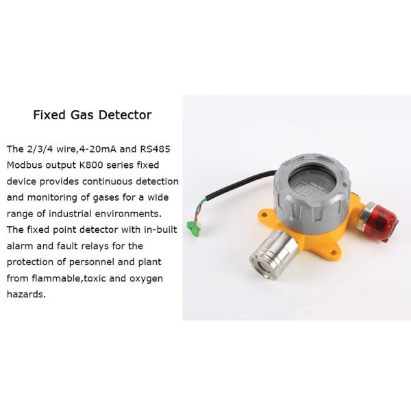 Explosion Proof Fixed Gas Detector DC 24V With Light And Sound Alarm