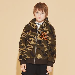 Best Camouflage Lightweight Kids Winter Parkas Coral Fleece Jacket Boys Tops wholesale