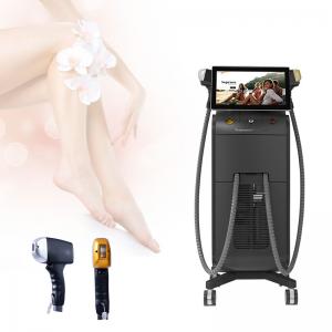 Best 2 Handles 808nm 810nm Titanium Diode Laser Hair Removal Device wholesale
