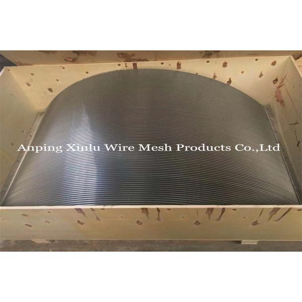 SUS304 Static Wedge Wire Screen Panel 500mm X 1120mm X R1050mm With 5 X 20mm Frame