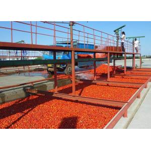 Commercial 380V Tomato Processing Line / Tomato Puree Processing Plant