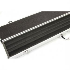 Best New 2 CUE ALUMINIUM Snooker Cue Case For TWO Centre Jointed Cues Silver wholesale