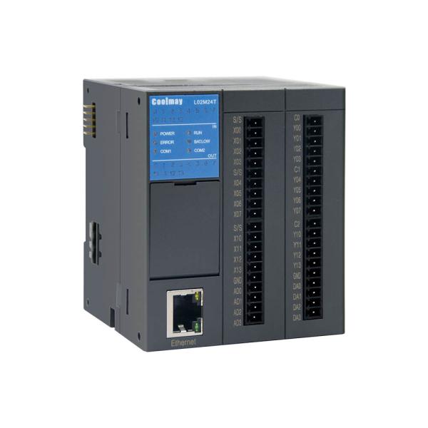Cheap 24I/O Analog CPU Programmable Logic Controller Built In Ethernet for sale