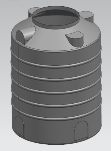 400 Liters Custom Roto Mold Tanks High Hardness 2.5 To 3mm