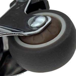Best TPR Wheel Light Duty Casters With Brake Swivel Caster Threaded Stem 2 Inch wholesale