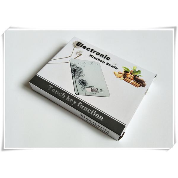 Touch Screen Tempered Glass Digital Scale Dandelion Design With Non Slip Mat