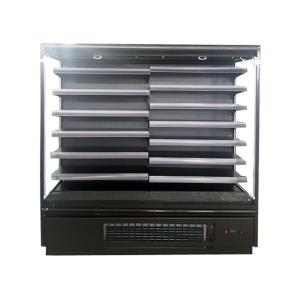 Custom Supermarket Open Air Curtain Display Cabinets