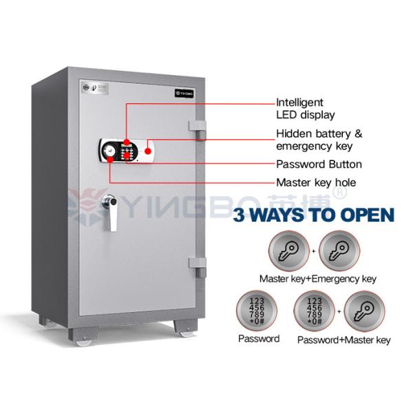 YB/FH-108 Electronic Digital Lock Fireproof Safe Box with 1400°C Fireproof Rating and Special Out Hinge Design