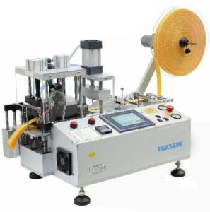 China Automatic Webbing Cutting Machine with Hole Punching and Stacker FX-150LR on sale
