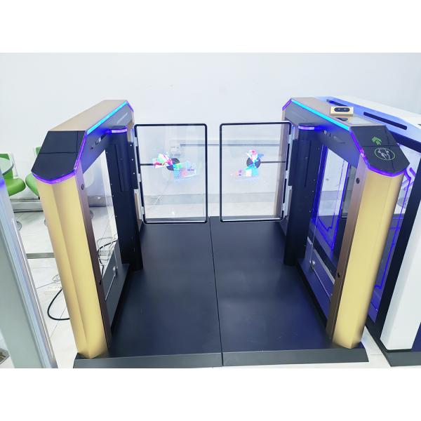 304 SS Fast Speed Gate Turnstile For Secure And Access Control High Speed 35-40 Person Per Minute With Advertising Door