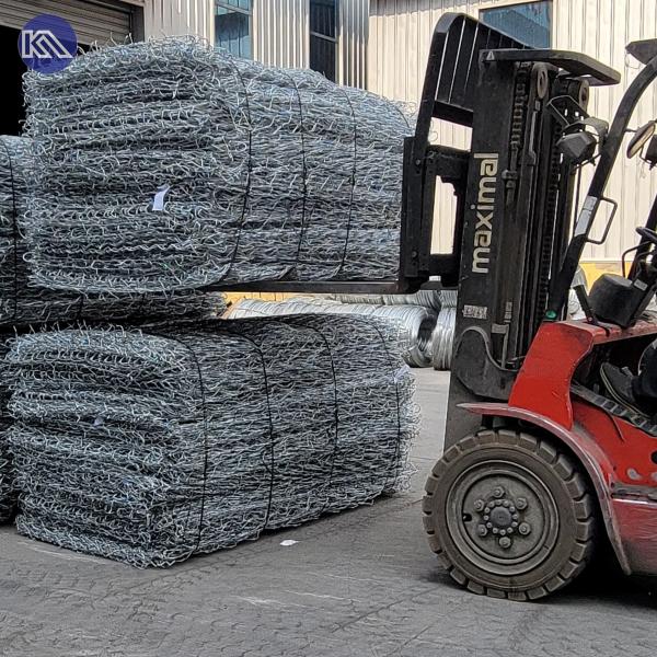 2.0-4.0mm Galvanized Gabion Cages Mesh for Retaining Walls & Erosion Control
